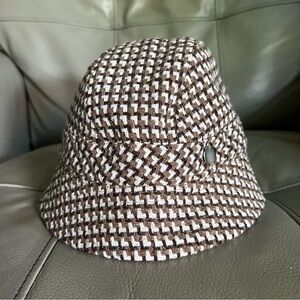 Patricia Underwood So Patricia Bucket Hat Brown Wool Corduroy Classic MOD OS